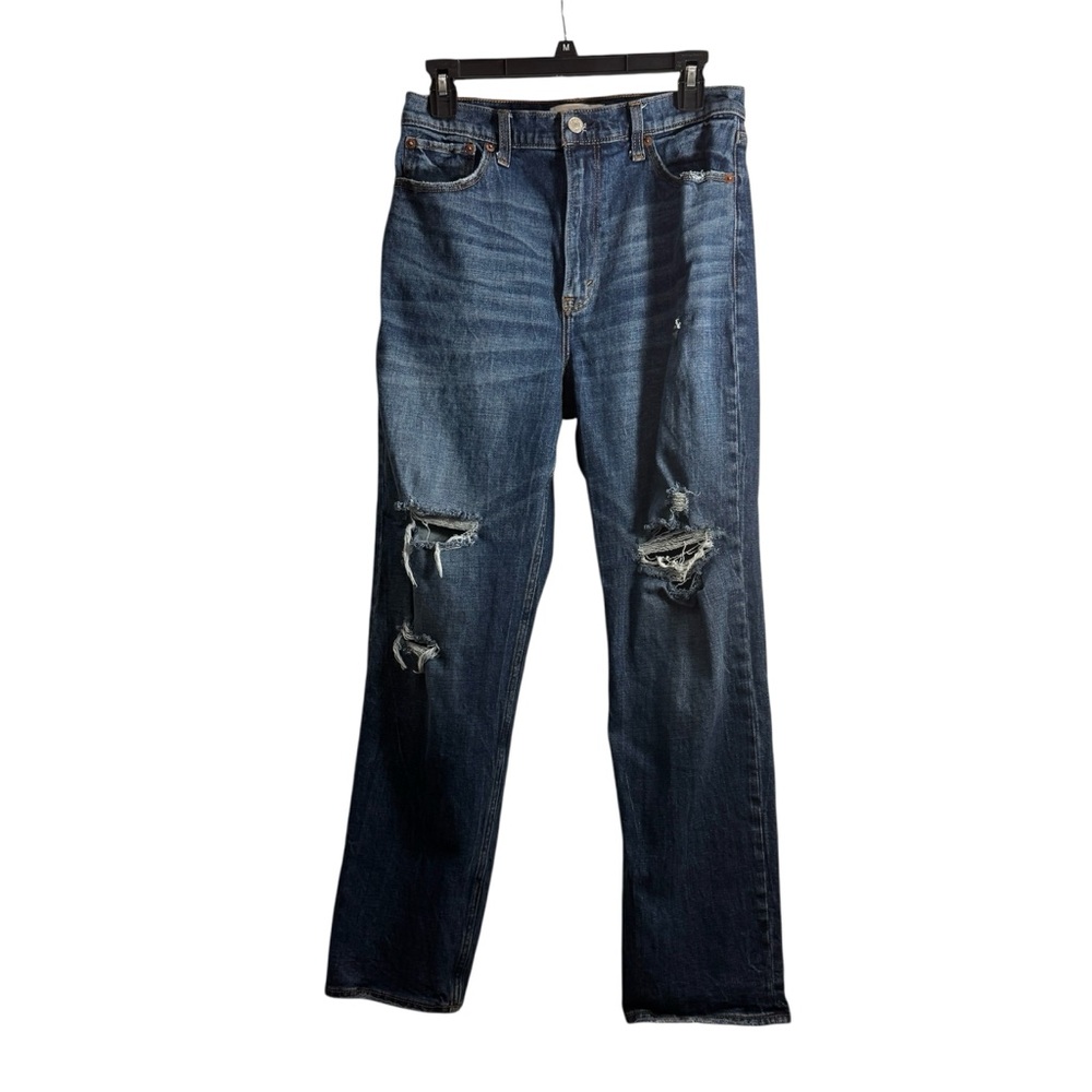 Abercrombie & Fitch Ankle Straight Ultra High Rise Jeans